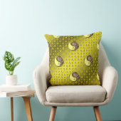 Gemini & Earth Dragon Throw Pillow クッション (椅子)