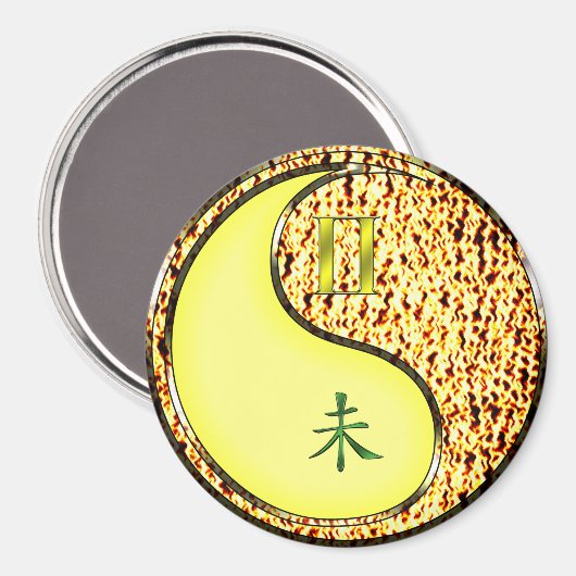 Gemini & Fire Goat マグネット (正面/裏面)