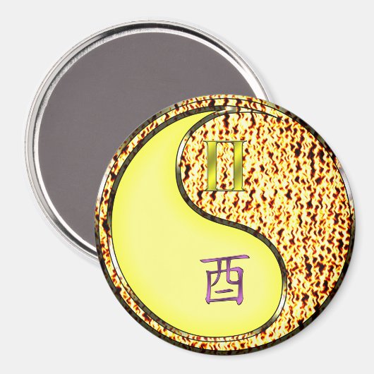 Gemini & Fire Rooster マグネット (正面/裏面)