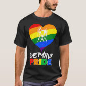 Gemini LGBT Gay Pride Awesome Tシャツ (正面)