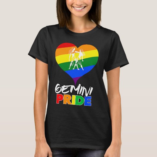 Gemini LGBT Gay Pride Awesome Tシャツ (正面)