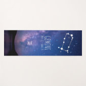 Gemini | Personalized Zodiac Astrology Yoga Mat ヨガマット (正面(横))