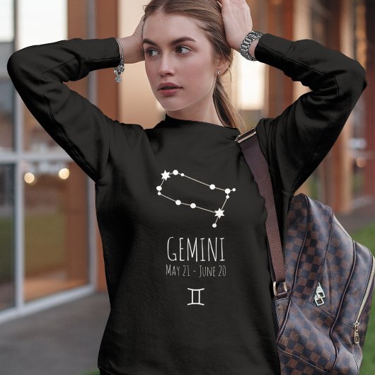 Gemini | Personalized Zodiac Constellation スウェットシャツ