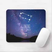 Gemini | Personalized Zodiac Constellation マウスパッド (マウス)