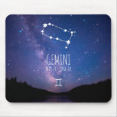 Gemini | Personalized Zodiac Constellation マウスパッド (正面)