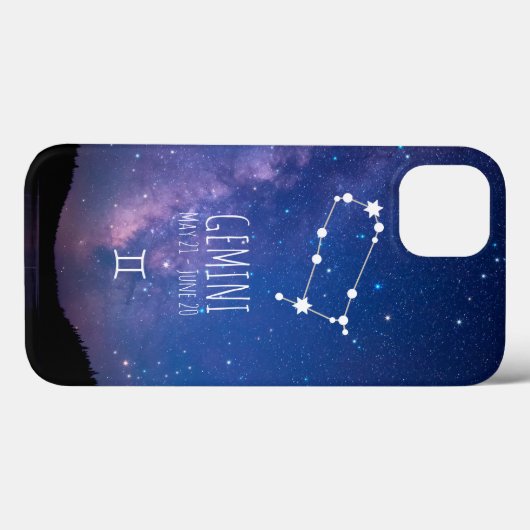 Gemini | Personalized Zodiac Constellation Case-Mate iPhoneケース (裏面 (横))