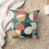 Gemini said Retro Geometric Semicircle Pillow クッション (ブランケット)