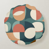 Gemini said Retro Geometric Semicircle Pillow ラウンドクッション (裏面)