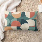Gemini said Retro Geometric Semicircle Pillow ランバークッション (ブランケット)