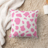  Gemini said Sky Blue Cow Print Decorative Pillow クッション (ブランケット)