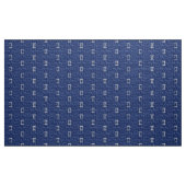 Gemini Sign on Navy Blue Digital Camouflage ファブリック (ヤード)