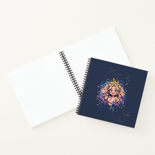 Gemini Sweet 16 Square Custom Notebook ノートブック (内部)
