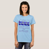 Gemini Tシャツについて知っておくべき3点 Tシャツ (正面フル)