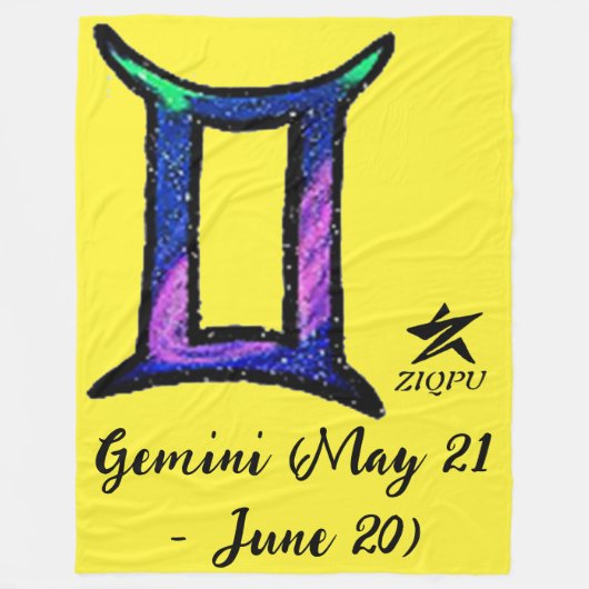 Gemini Throw Blanket フリースブランケット (正面)