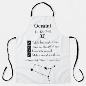 Gemini-To-Doリスト エプロン (正面)