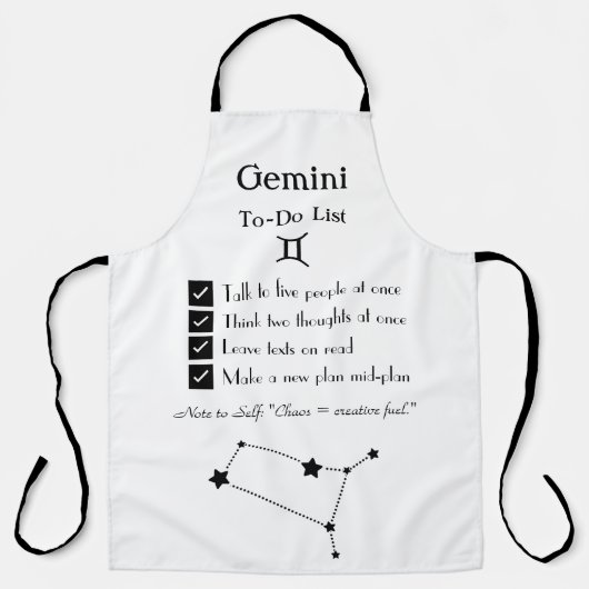 Gemini-To-Doリスト エプロン (正面)