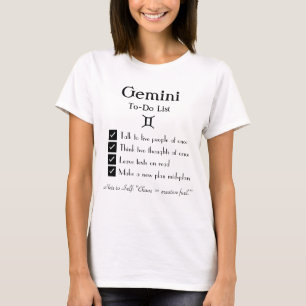 Gemini-To-Doリスト Tシャツ