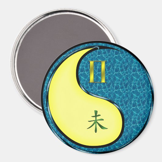 Gemini & Water Goat マグネット (正面/裏面)