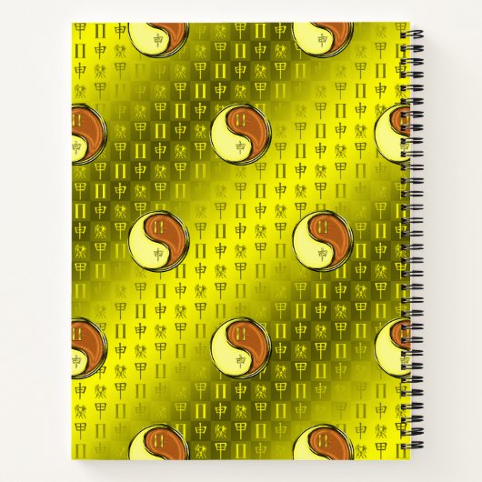 Gemini & Wood Monkey ノートブック (裏面)