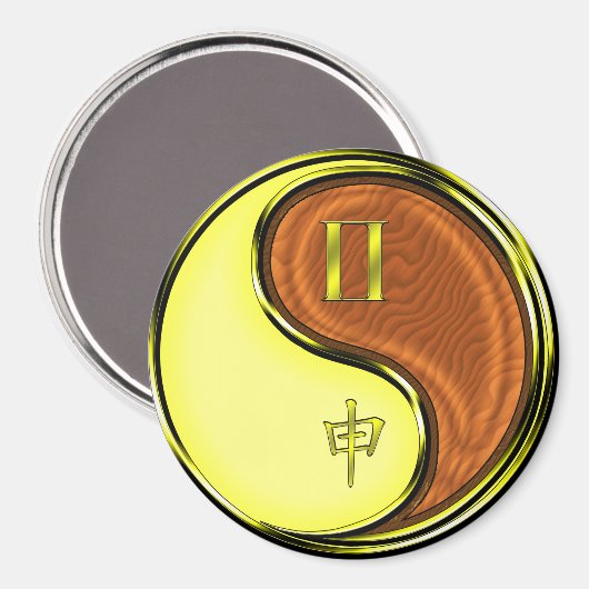 Gemini & Wood Monkey マグネット (正面/裏面)