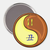 Gemini & Wood Ox マグネット (正面/裏面)