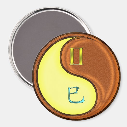 Gemini & Wood Snake マグネット (正面/裏面)