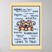 Gemini wordcloudポスター ポスター (正面)