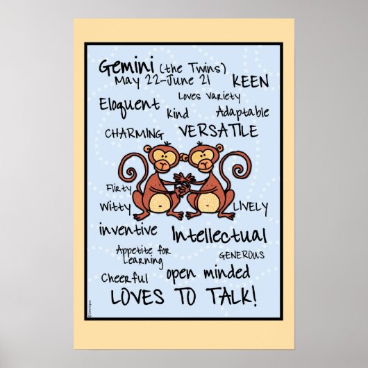 Gemini wordcloudポスター ポスター (正面)