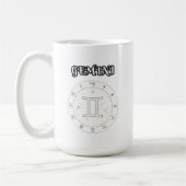 gemini zodiac コーヒーマグカップ (左)
