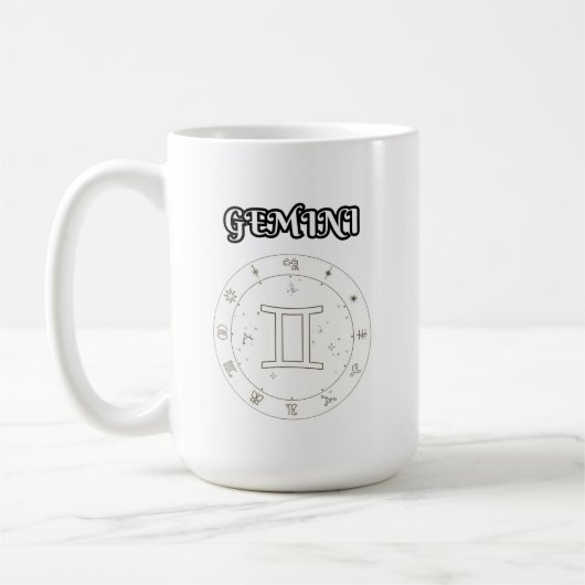 gemini zodiac コーヒーマグカップ (左)
