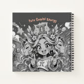 Gemini Zodiac Anime Creative Square Journal ノートブック (裏面)