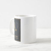 Gemini Zodiac Art – Celestial Twins and Duality コーヒーマグカップ (正面左)