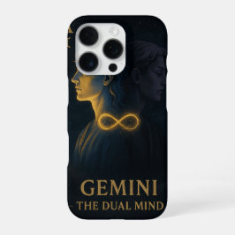 Gemini Zodiac Art – Celestial Twins and Duality iPhone 16 Proケース