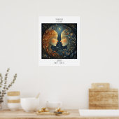 Gemini Zodiac Astrology Name & Birthday ポスター (キッチン)
