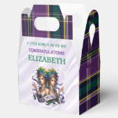 Gemini Zodiac Baby Shower 4"w x 2.5"l x 5"h フェイバーボックス (オープン)