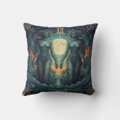 Gemini Zodiac Celestial クッション (裏面)