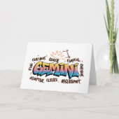 Gemini Zodiac  Graffiti  カード (正面)