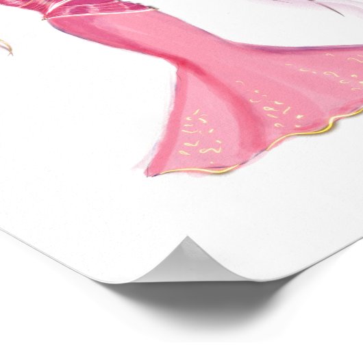 Gemini Zodiac Illustration – Hand Drawn ポスター (角)