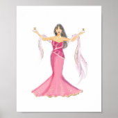 Gemini Zodiac Illustration – Hand Drawn ポスター (正面)