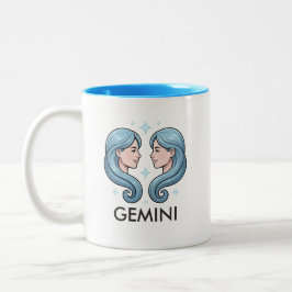 Gemini Zodiac Sign Astrology Birthday Coffee Mug ツートーンマグカップ