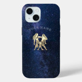 Gemini Zodiac Sign Case-Mate iPhoneケース (裏面)