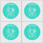 Gemini, Zodiac Sign, Horoscope, Astrology シール (正面)