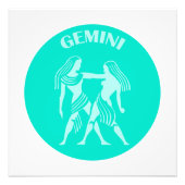 Gemini, Zodiac Sign, Horoscope, Astrology フォトプリント (正面)