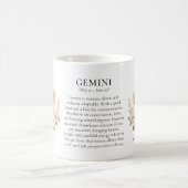 Gemini Zodiac Sign Horoscope Personalized Gift コーヒーマグカップ (中央)