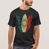 Gemini Zodiac Sign Surfboard Surfing Horoscope Tシャツ (正面)