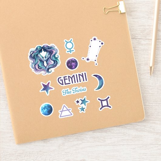 Gemini Zodiac Sticker Collection シール (ノートブック)