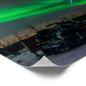 Geminid Meteor and the Northern Lights in Sweden ポスター (角)