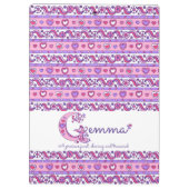 Gemma名とはハート文字Gクリップボード クリップボード (裏面)