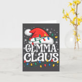 Gemma Claus Funny Xmas Christmas Grandma Holiday S カード (黄色い花)