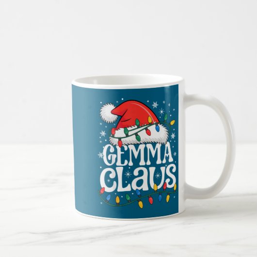 Gemma Claus Funny Xmas Christmas Grandma Holiday S コーヒーマグカップ (右)